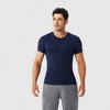 Anna-Kaci Active Men's Fitted Short Sleeve Performance T-Shirt with Stretch Fabric and Moisture-Wicking Comfort - 2 of 4