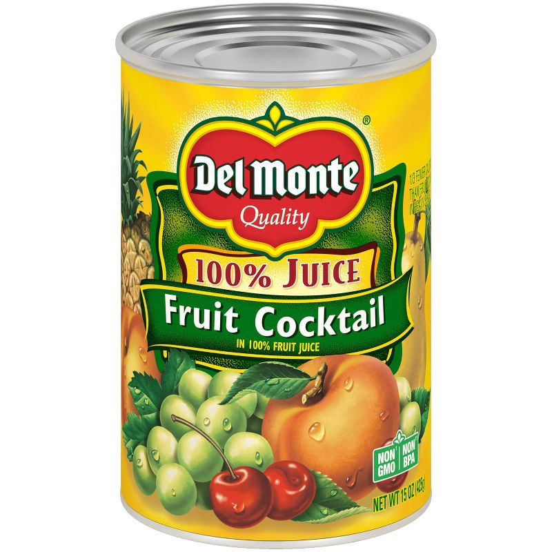 Del Monte Fruit Cocktail in 100% Real Juice - 15oz, 1 of 7