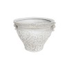 Christopher Knight Home Largo Outdoor Lightweight Concrete Urn Planter with Floral Accents - 2 of 4
