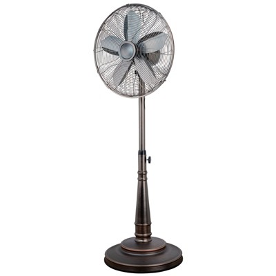 Optimus 16 Inch Retro Oscillating Stand Fan With Oil Rubbed Bronze Finish :  Target