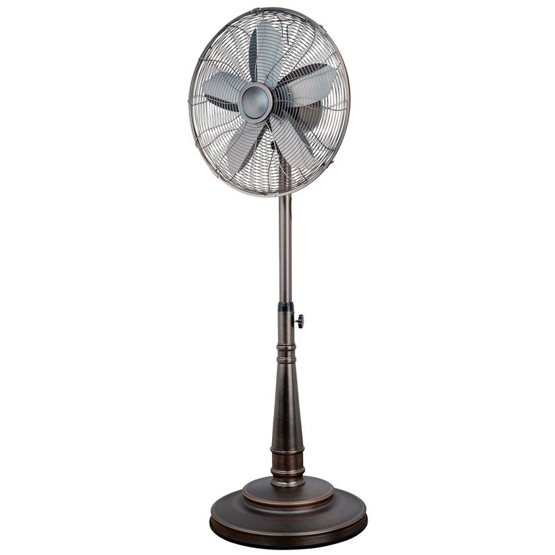 Optimus 16 Inch Retro Oscillating Stand Fan with Oil Rubbed Bronze Finish, 1 of 4
