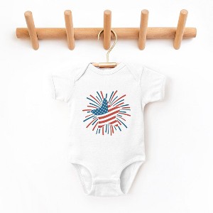 The Juniper Shop Star Flag Firework Baby Bodysuit - 1 of 2