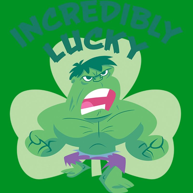 Boy's Marvel Incredibly Lucky Hulk T-Shirt, 2 of 5