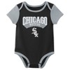 MLB Chicago White Sox Infant Boys' 3pk White Bodysuit - 4 of 4