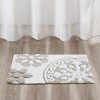 Medallion Pattern Tufted Cotton Indoor Bath Rug, Boho Style Multi-Shape Bath Rug for Year Round Use - 3 of 4