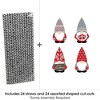 Big Dot of Happiness Christmas Gnomes - Paper Straw Decor - Holiday Party Striped Decorative Straws - Set of 24 - 3 of 4