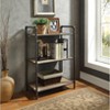 TiramisuBest Industrial 5-Shelf Bookcase - 53" Tall Floor Standing Open Bookshelf for Home Office, Living Room, and Bedroom Storage, Brown - 2 of 4