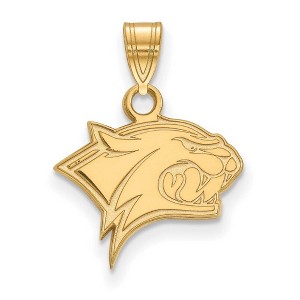 Black Bow Jewelry 14k Yellow Gold Plated Sterling Silver New Hampshire Wildcats NCAA Small Pendant - 1 of 3