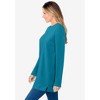 Woman Within Plus Size High Pile Fleece Sweatshirt - 4 of 4