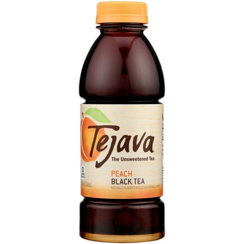 Tejava Tea Peach Black Tea Unsweetened - Case Of 12 - 16.9 Fl Oz : Target