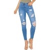Wax Jeans Women's Butt I Love You Push-Up Destructed Modal Basic Skinny Jeans - 2 of 4