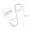 Unique Bargains Stainless Steel S-Shaped Utility Fish Beef Hanging Meat Hook 6 Pcs - 2 of 3