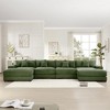 Aukfa Oversized 170" Modular Corduroy Sofa Set - Reversible Sectional Couch with Ottoman, Fabric Upholstery for Living Room - 2 of 4