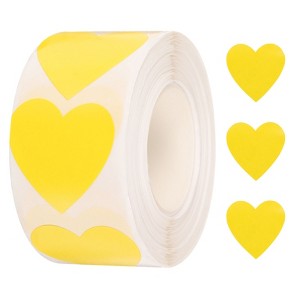 Unique Bargains DIY Crafts Vinyl Self-Adhesive Heart-Shaped Waterproof Sticker 500 Pcs - 1 of 4