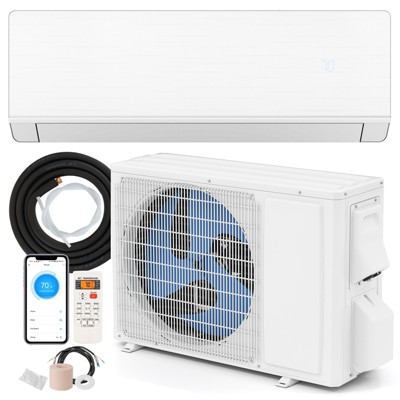 Tangkula 12000 BTU Mini Split AC 24 SEER2 Inverter Air Conditioner w/ 1 Ton Heat Pump