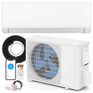 Tangkula 12000 BTU Mini Split AC 24 SEER2 Inverter Air Conditioner w/ 1 Ton Heat Pump - 1 of 4