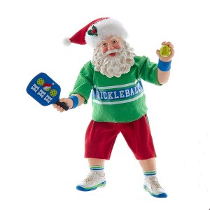 Kurt Adler 10-Inch Fabriché Santa Playing Pickleball - 1 of 4