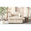 ACEPANO Oversized Accent Chair, Armchairs with Cushion For Living Room & Bedroom-Beige - 2 of 4