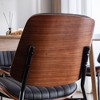 Dining Chairs Set Of 2, Kitchen Chairs With 4 Metal Legs, Adjustable Foot Pads, Waterproof Mid Century Accent Guest Chair For Dining Room, Kitchen - 4 of 4
