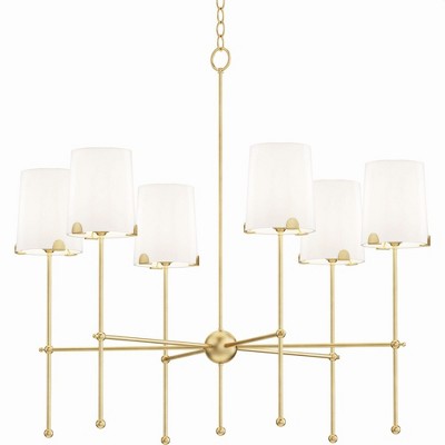 Maxim Lighting Huntington 6 - Light Chandelier in  Satin Brass