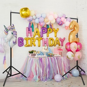 ZACHVO Photo Studio Backdrop Stand Kit, 300cm x 280cm Adjustable Support with Crossbar, Clamps & Carry Bag - 1 of 4