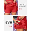 Attraco Women's High Waisted Pleated Skirt Sets Seamless Colorblock Golf Outfits 2 Piece Tennis Dresses - 4 of 4