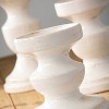 Sullivans Set of 3 Pillar Candle Holders 6"H, 8"H & 10"H White - 2 of 4