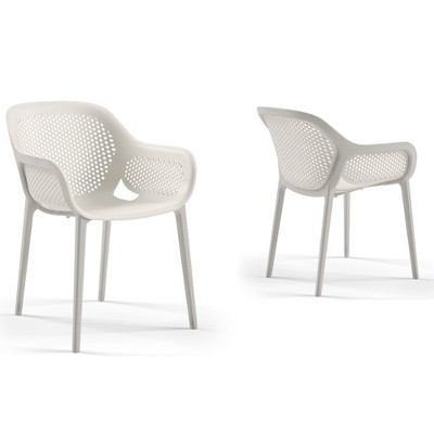 Omax Decor,Atra Resin Patio Dining Chair in  - (Set of 2)