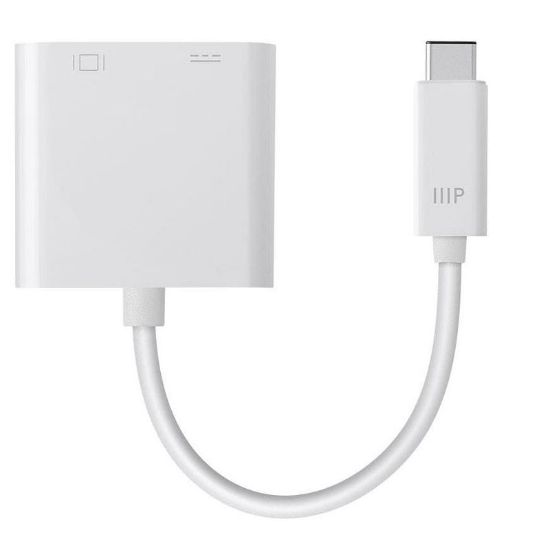 Monoprice USB-C to HDMI and USB-C (F) Dual Port Adapter, Compatible With USB-C Equipped Laptops, Such As The Apple Macbook And Google Chromebook, 2 of 8
