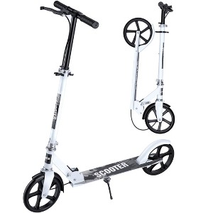 SUGIFT Kick Scooter for Kids Age 8+, Teens, Dual Suspension Foldable Lightweight Scooter with 8 Inch Big Wheels, Max Load 330 LBS Wide Deck - 1 of 4