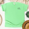 Simply Sage Market Embroidered I Closed My Book To Be Here Garment Dyed Tee - 3 of 4