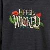 Women's - Wicked - Elphaba Lightweight French Terry Wide Neck Long Sleeve Graphic Shirt - 2 of 4