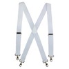 CTM Men's Elastic Solid Color X-Back Suspender with Swivel Hook Ends - 3 of 4