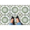 GoodGram Peel N' Stick DIY Retro 12x12 Self Adhesive Vinyl Floor Tile - 20 Tiles (20 Total SF in a Box) - Green Medallion - 20 Tiles/20 sq. ft. - 3 of 4