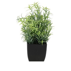 Unique Bargains Artificial Plants Plastic Green 2.76"x2.76"x7.09" 1 Pc - 1 of 4