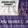 James Madison University Ugly Christmas Blanket Silky Touch Blanket White 50x60 - 4 of 4