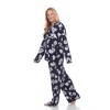 Plus Size Long Sleeve Floral Pajama Set - White Mark - 3 of 4