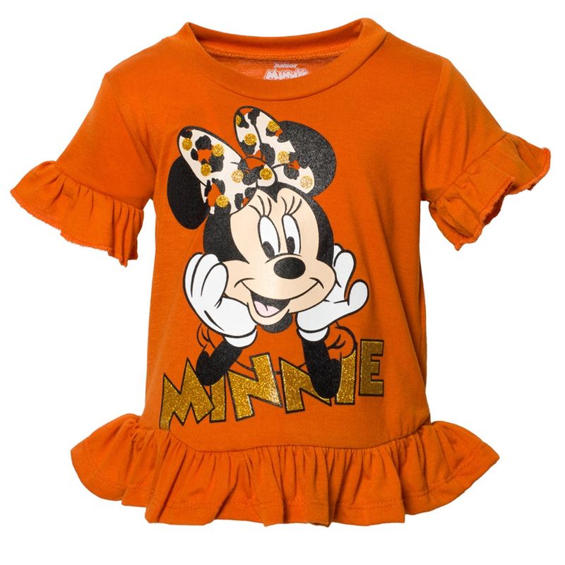 Disney Mickey Mouse Minnie Mouse T-Shirt and Shorts Outfit Set Toddler to Big Kid, 2 of 7