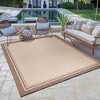 Gertmenian 5'2"x7' Paseo Soroa Rectangle Woven Indoor/Outdoor Accent Rug Brown: Fade & Stain Resistant, Easy Care - 4 of 4