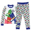 PJ Masks Toddler Boys' Gekko Catboy Owlette Title Logo Sleep Pajama Set Multicolored - 3 of 4