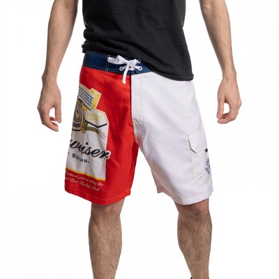Budweiser Mens Budweiser The World Renowned Split Label Board Shorts - Large (36-38) — фото 3