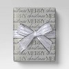 15' Christmas Candy Cane Wishes Premium Ribbon Silver Metallic Stripes - Wondershop™ - 2 of 3