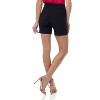 Rekucci Women's Pull-On Stretch Cuffed Shorts with Button Detail - 3 of 4