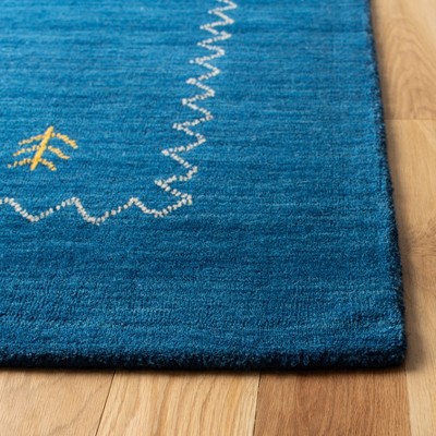 Himalaya Blue Hand-Knotted Wool Area Rug