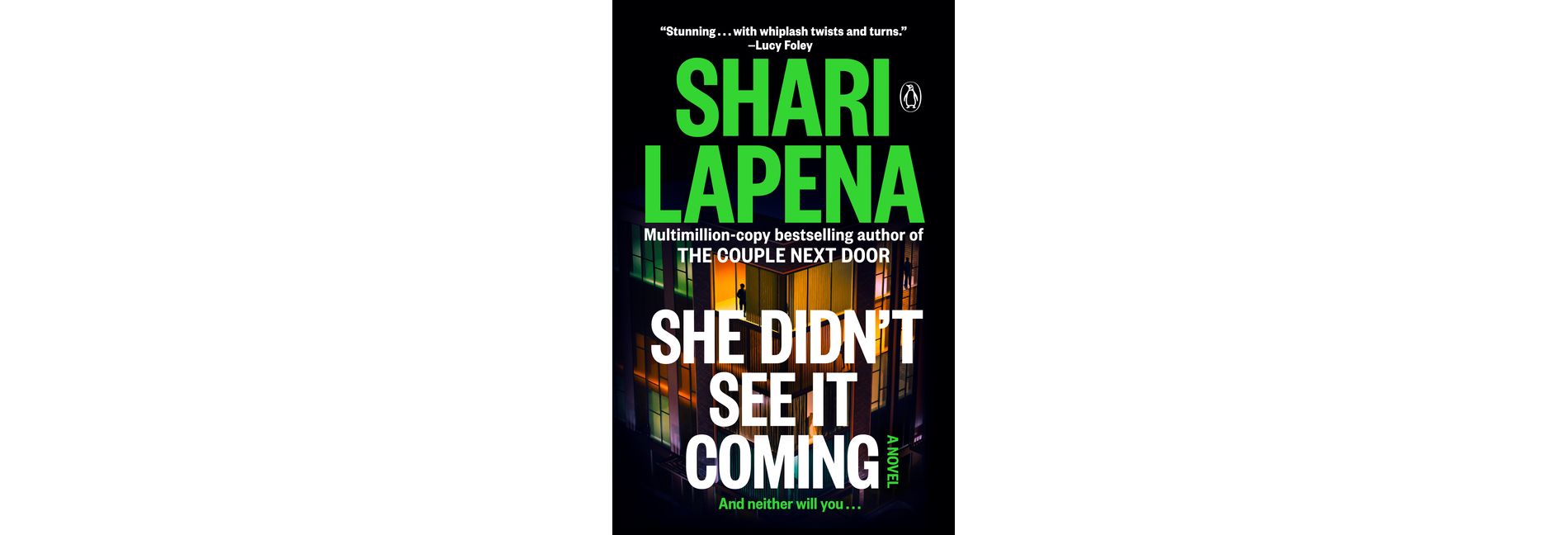 SHE DIDN'T SEE IT COMING - by Shari Lapena (Paperback)
