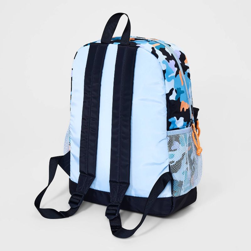 Boys&#39; Backpack with Camouflage - Cat &#38; Jack&#8482; Blue/Orange, 3 of 6