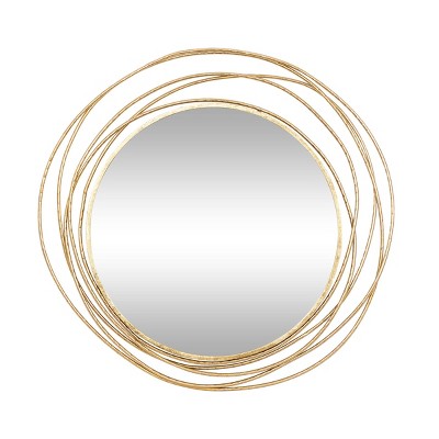 Contemporary Decorative Wall Mirror Gold - Olivia & May