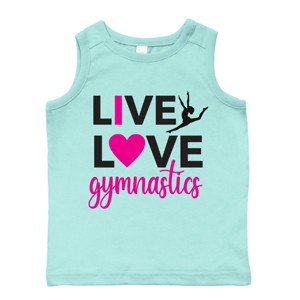 The Juniper Shop Live Love Gymnastics Toddler Tank - 1 of 4
