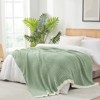 Snuggle Sac Reversible Knit Throw Blanket Soft Ribbed Textured Blanket for All Seasons - 3 of 4