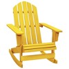 vidaXL Adirondack Rocking Chair Lounge Patio Chair for Garden Solid Wood Fir - Yellow - 2 of 4